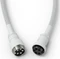 Glorious Premium Coiled Cable USB-C auf USB-A, vergoldet, Tastaturkabel (Spiral-Textilkabel), 1.37m, Ghost White Vorschaubild