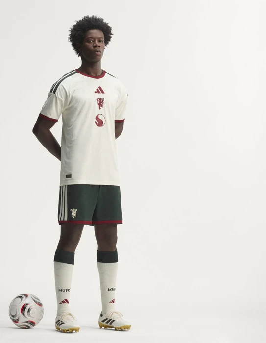adidas Manchester United Authentic 2026/2027 Ausweichtrikot kurzarm ivory (Herren)