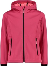 CMP Softshell Melange Fix Hood Funktionsjacke fuxia mel. (Junior)