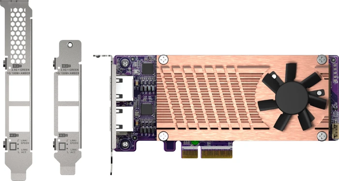 QNAP LAN-Adapter, 2x RJ-45, PCIe 3.0 x4