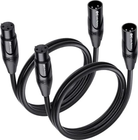 Cable Matters Premium XLR to XLR Cable, 0.9m, 2 Stück