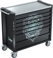 Wera 9702 Tool Rebel Werkzeugwagen Stainless XXL 2 bestückt inkl. 202-tlg. Zubehör