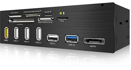 RaidSonic Icy Box IB-867-B Multi-Slot-Cardreader, USB 3.0 19-Pin Stecksockel [Stecker]