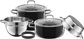 WMF Silit Silargan Compact Kochtopf-Set schwarz, 4-tlg.