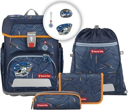 Step by Step Cloud Helicopter Sam Schultaschen-Set, 5-tlg.