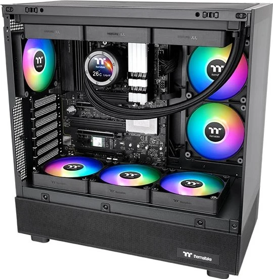 Thermaltake CT140 Reverse ARGB Sync Black, schwarz, 140mm, 2er-Pack