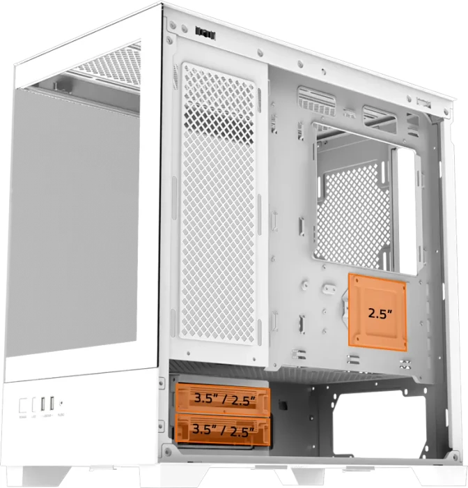 GIGABYTE C201 Panoramic Ice, Glasfenster