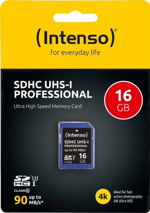Intenso Professional R90 16GB, UHS-I U3, Class 10