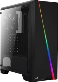 AeroCool Cylon, schwarz, Glasfenster