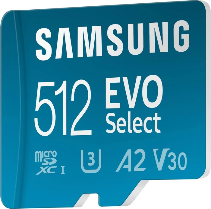 Samsung EVO Select R160 512GB Kit, UHS-I U3, A2, Class 10
