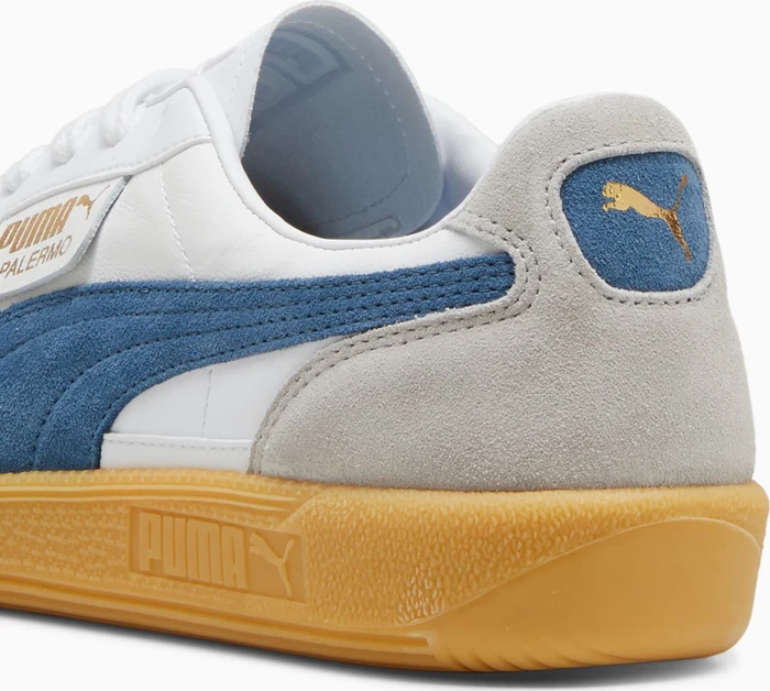 Puma Palermo Leather puma white/blue horizon/gum
