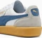 Puma Palermo Leather puma white/blue horizon/gum Vorschaubild