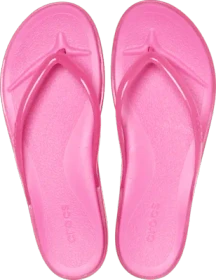 Crocs Miami Round Toe Jelly Flip pink lemonade jelly (Damen)