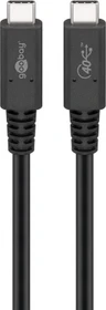 Wentronic USB-C-Kabel USB4 Generation 3x2 0.8m schwarz