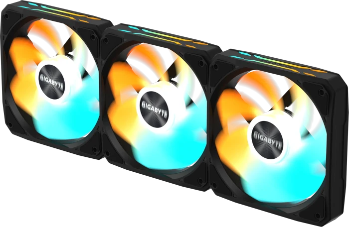 GIGABYTE AORUS EZ Chain RVS Fan 120, schwarz, 120mm, 3er-Pack
