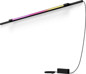 Philips Hue White and Color Ambiance Basis Perifo Schienensystem für die Wand gerade mit 1 Gradient Light Tube groß schwarz