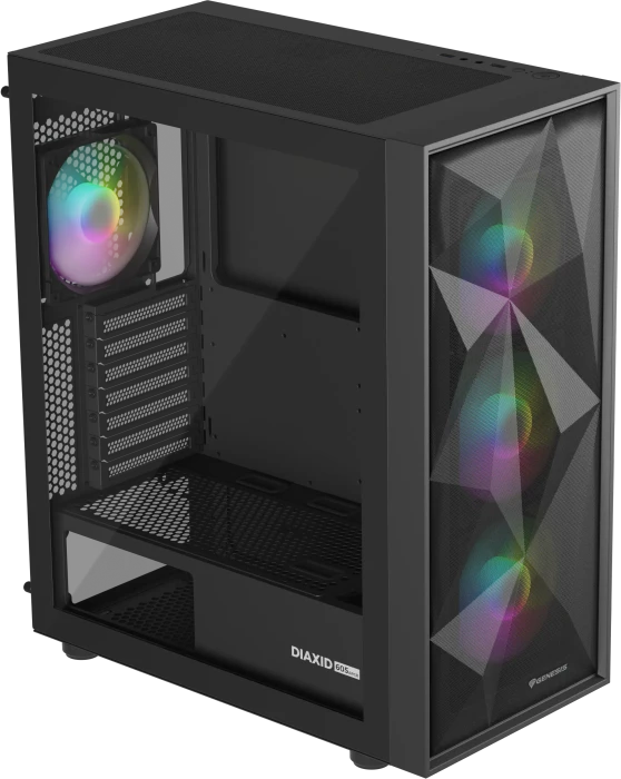 Genesis Diaxid 605 ARGB, schwarz, Glasfenster