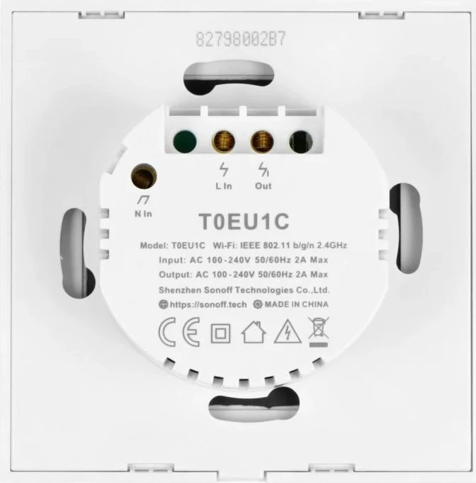 Sonoff TX T0EU1C Smart Wall Switch weiß, 1-fach