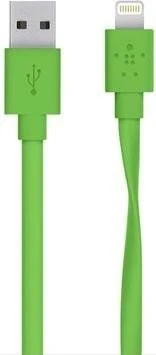 Belkin Lightning/USB Adapterkabel flach 1.2m grün