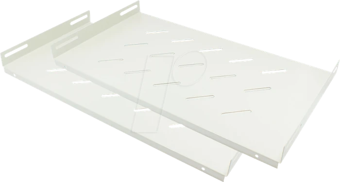 Good Connections 19" Fachboden, grau, 270mm Einbautiefe, 1HE, 2er-Pack