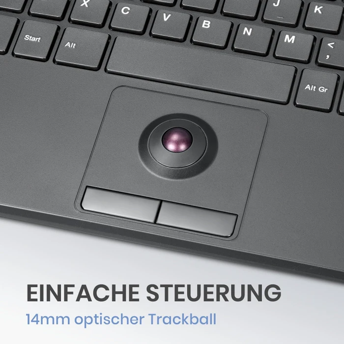 Perixx Periboard-538, schwarz, USB, DE