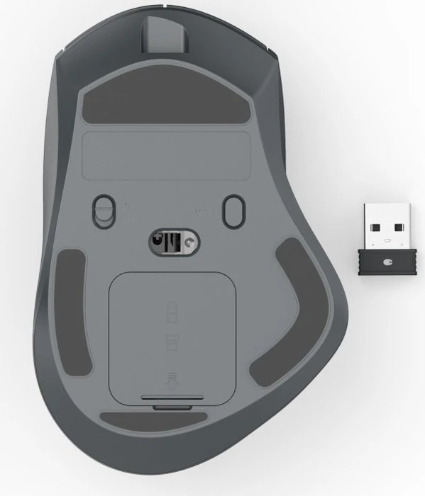 Hama WM-900 Ergonomic Silent Wireless schwarz, USB/Bluetooth