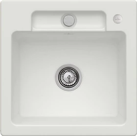 Villeroy & Boch Siluet 50 S Einbau Becken mittig mit Ablauffernbedienung steam