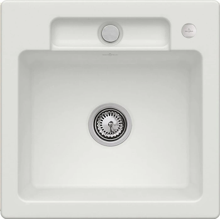 Villeroy & Boch Siluet 50 S Einbau Becken mittig mit Ablauffernbedienung steam