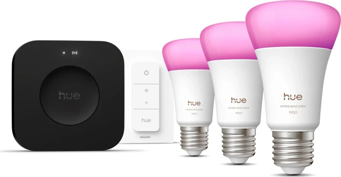 Philips Hue White and Color Ambiance 1100 E27 8.1W Starter-Kit