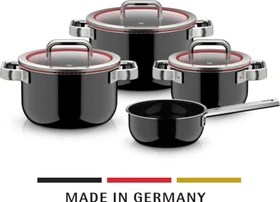 WMF Fusiontec Function Pro Kochtopf-Set schwarz, 4-tlg.