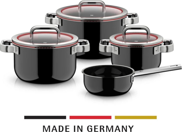 WMF Fusiontec Function Pro Kochtopf-Set schwarz, 4-tlg.