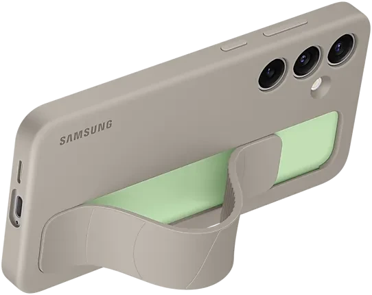 Samsung Silicone Grip Case für Galaxy S24+ taupe