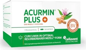 Cellavent Acurmin PLUS - Das Mizell-Curcuma Kapseln, 180 Stück