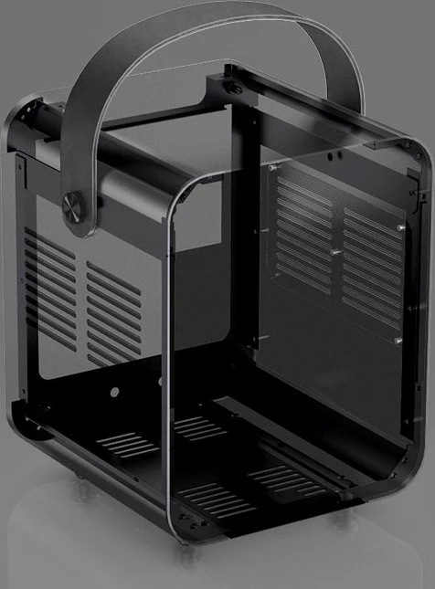 Jonsbo Jonsplus BO 100, schwarz, Glasfenster, Mini-ITX