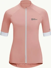 Jack Wolfskin Gravex FZ Trikot kurzarm rose dawn (Damen)