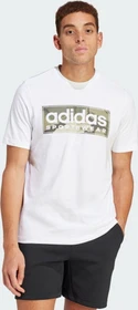 adidas Camo Linear Graphic T-Shirt kurzarm weiß (Herren)