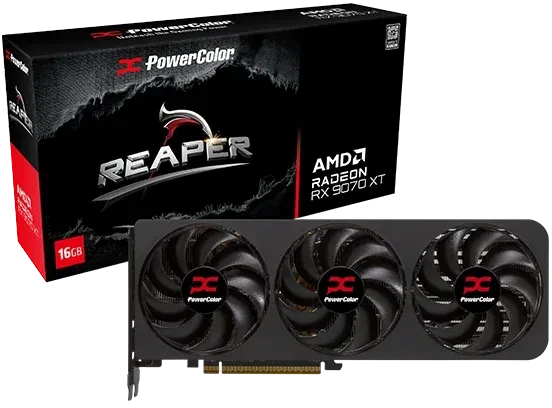 PowerColor Reaper Radeon RX 9070 XT, 16GB GDDR6, HDMI, 3x DP