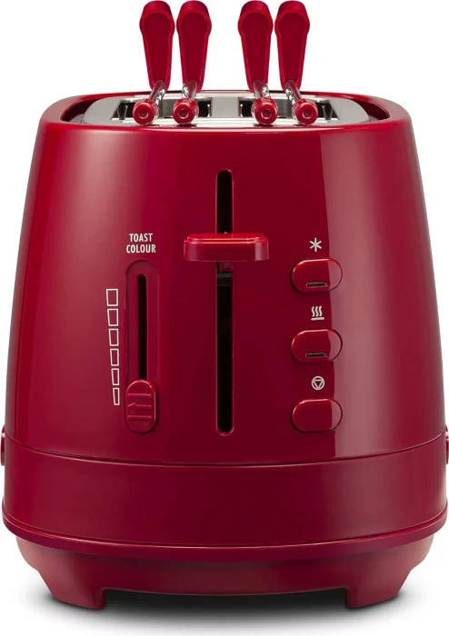 DeLonghi CTLAP2203.R Toaster mit Zange rot