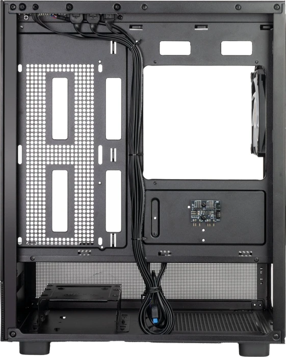 SilverStone Lucid 04, schwarz, Glasfenster