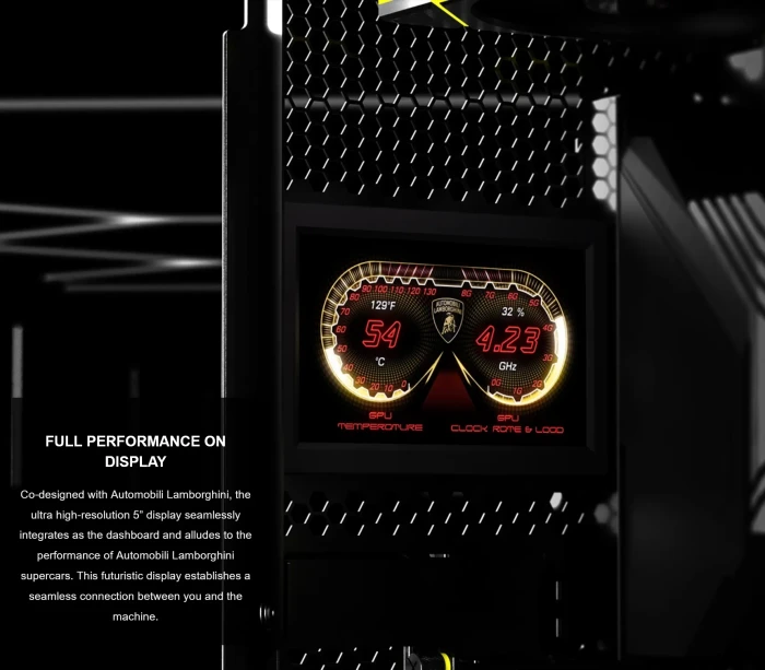 Lian Li O11 Dynamic / O11D EVO RGB Automobili Lamborghini Edition, Glasfenster