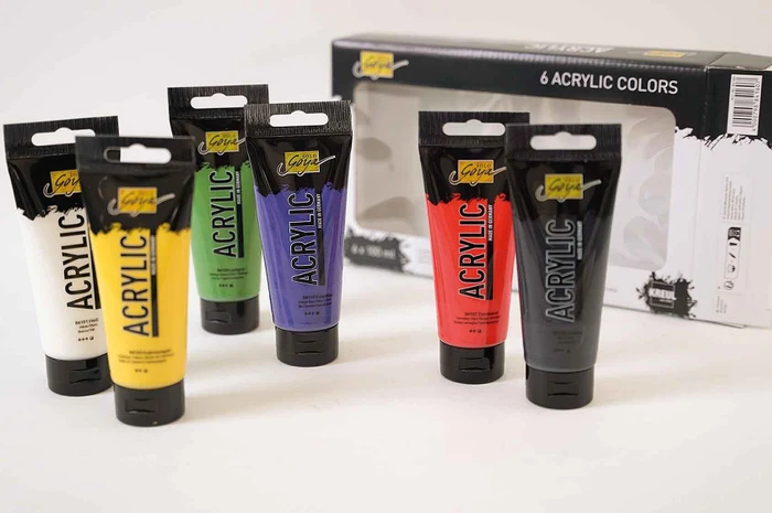 Kreul Solo Goya Acrylfarbe, 6 Farben, 100ml, 6er-Set