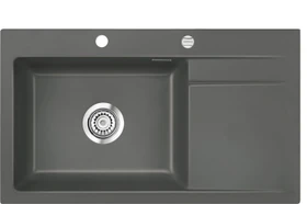systemceram Stema 86 SL Einbau Becken links mit Ablauffernbedienung lava