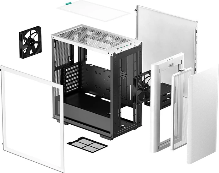 DeepCool CK500, weiß, Glasfenster