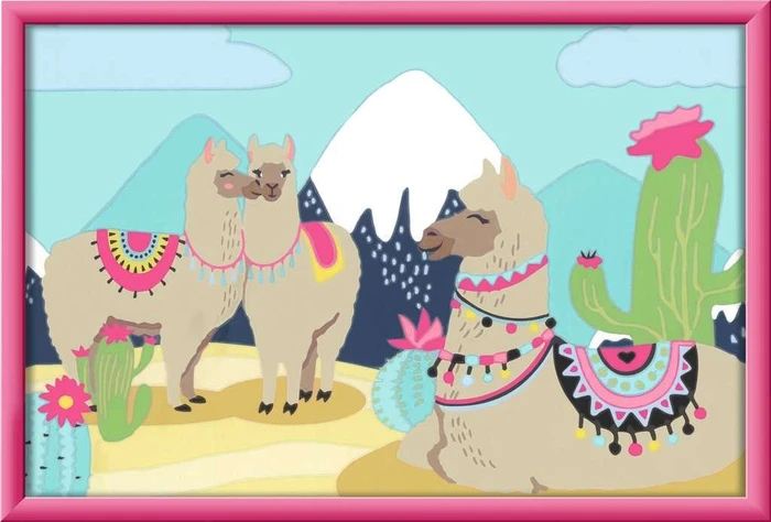 Ravensburger Malen nach Zahlen Glückliche Lamas