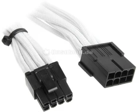 BitFenix Alchemy 6/8-Pin PCIe Verlängerung 45cm, sleeved weiß (BFA-MSC-62PEG45WK-RP)