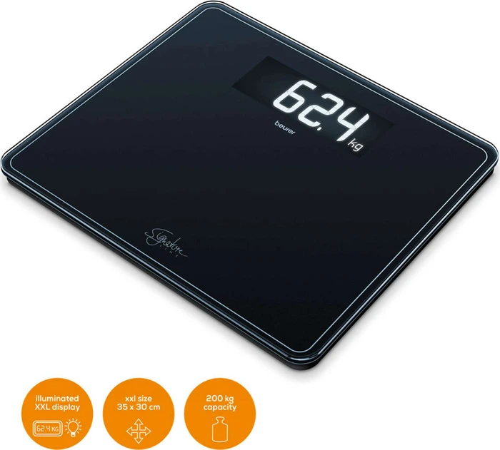 Beurer GS 410 Signature Line digitale Personenwaage schwarz
