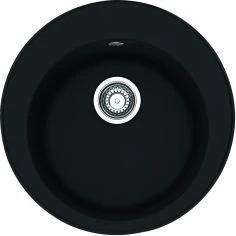Franke Pamira ROG 610-41 Einbau Becken mittig mit Ablauffernbedienung black matt