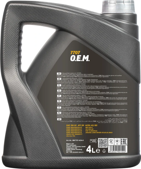 Mannol 7707 O.E.M. 5W-30 4l