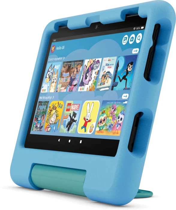 Amazon Fire HD 8 KFRAPWI 2024, ohne Werbung, blau, 32GB, Kids Edition