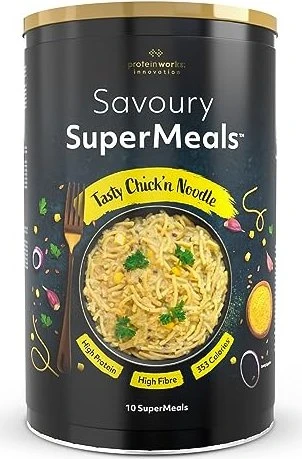 The Protein Works Savoury SuperMeals 10 Mahlzeiten Tasty Chick'n Noodle 900g